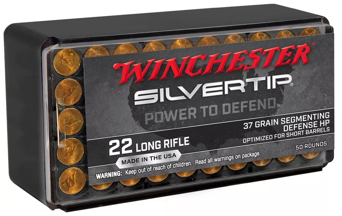 Winchester Ammo W22LRST Silvertip22LR 37gr Silvertip Hollow Point 50 Per Box/40 Case