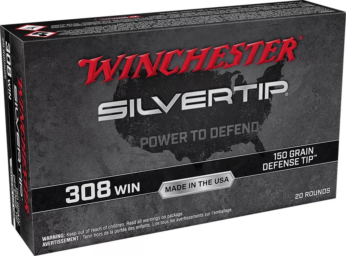 Winchester Ammo W308ST Silvertip308Win 150gr Defense Tip 20 Per Box/10 Case