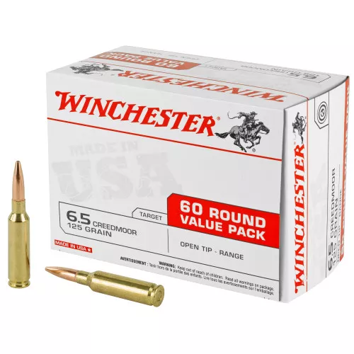 Winchester Ammunition USA 6.5 Creedmoor 125 Grain Open Tip 60 Round Box
