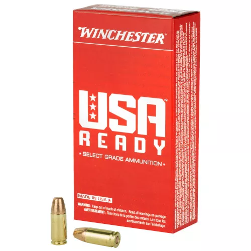 Winchester Ammunition - USA Ready 9MM - 115 Grain - 50 Rd Box