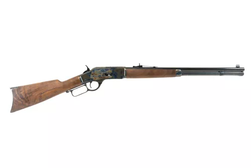 Winchester Short Rifle Model 1873 Lever Action .45 Long Colt 20" Rifle - Color Case Hardened