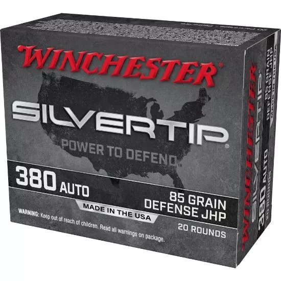 WINCHESTER SILVERTIP 380ACP 85GR JHP, 20RD/BOX