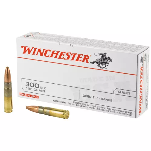 Winchester USA 300blk 125gr Open Tip- 20rd Box