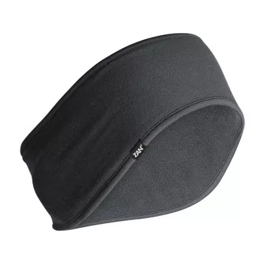 ZANheadgear WEWF114 Ear Headband Sportflex UPF50+ Series Low Pile Fleece, Black