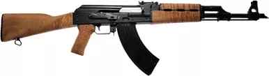 Zastava, ZPAPM70, Semi-automatic, 7.62X39, 16.5", Blue, Right Hand, Chrome Lined, 30Rd, Matte, Light Maple