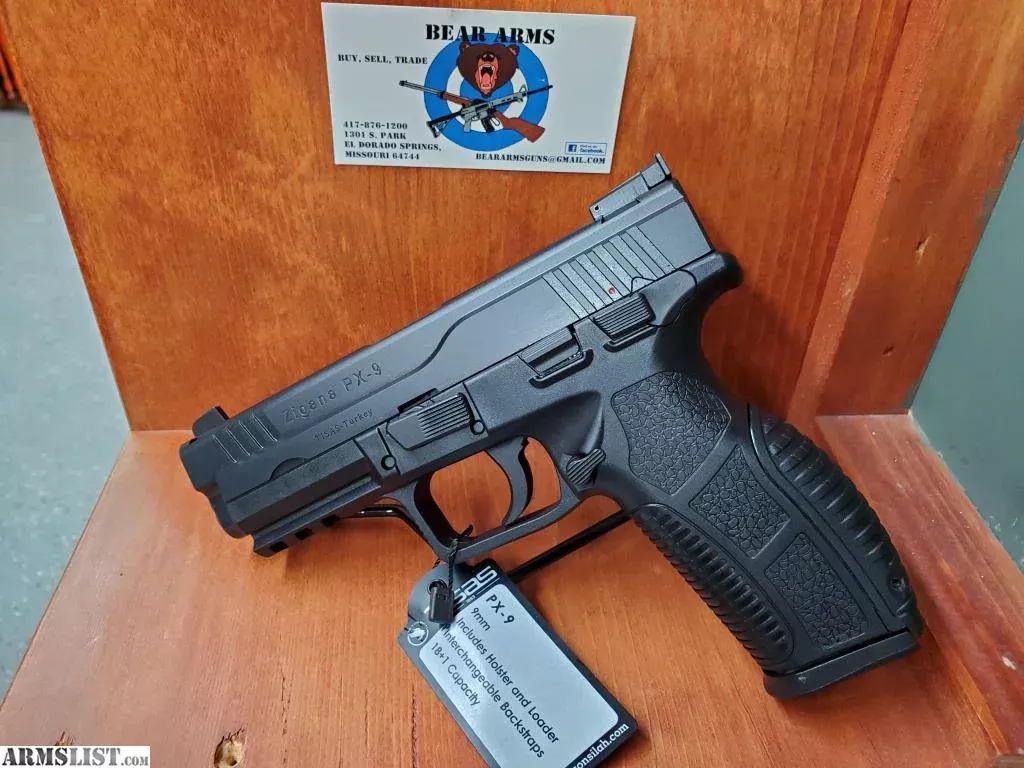 ZIGANA PX-9 W/HOLSTER/LOADER/2 MAGAZINES 9MM from BEAR ARMS near El Dorado Springs, Missouri, USA