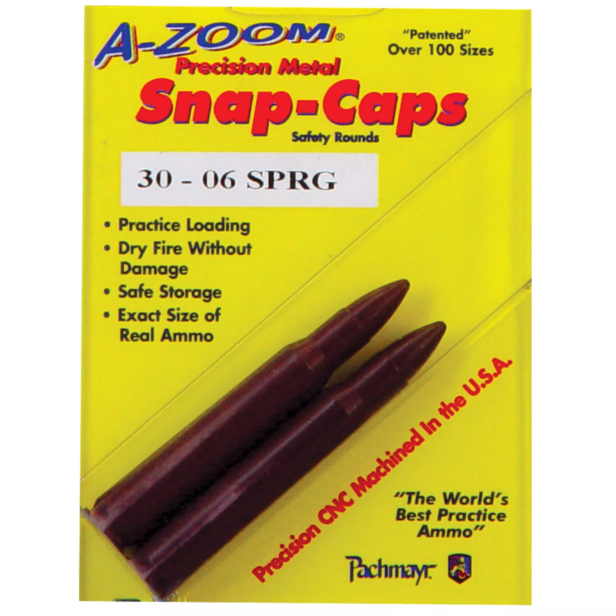 A-Zoom Snap Caps .30-06 Springfield 2-Pack – Aluminum Dummy Rounds