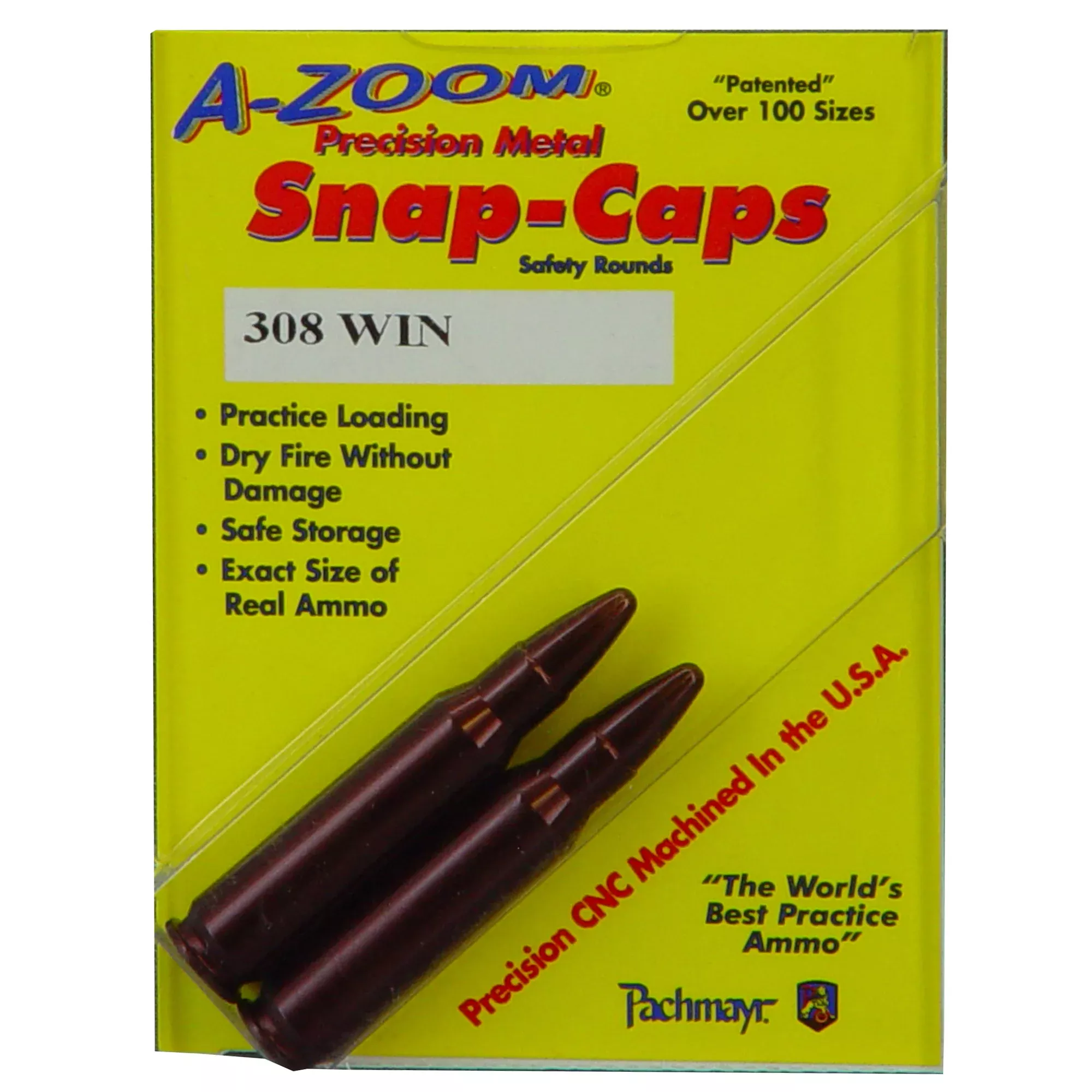 A-Zoom Snap Caps .308 Winchester 2-Pack – Aluminum Dry Fire Training