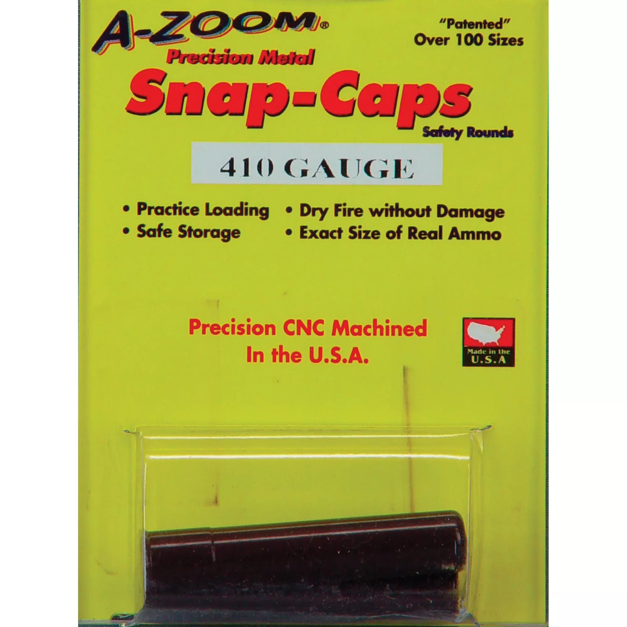 A-Zoom Snap Caps .410 Bore 2-Pack – Aluminum Dummy Rounds